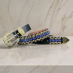 hidehouse Men Casual, Evening, Party Black Genuine Leather Belt image 3