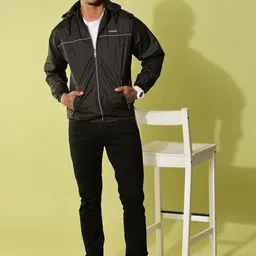 Dollar Solid Men Wind Cheater image 2