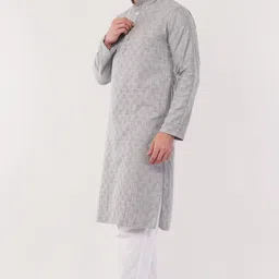 sypher boutique Men Cotton Blend Kurta Pyjama Set image 3