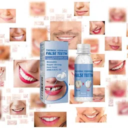 qorelya Fake Tooth Repair Kit Temporary Smile Restoration Dental Solution Teeth Whitening Liquid image 4