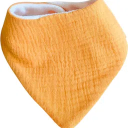 minku creations Double Layer Crinkled Muslin Bibs ,Breathable Baby Bibs for Teething & Feeding 6 image 2