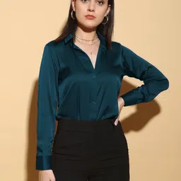 zombomstar Casual Regular Sleeves Solid Women Multicolor Top-picture-23