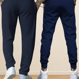 nb nicky boy Pack of 2 Men Printed Dark Blue, Dark Blue Track Pants image 2