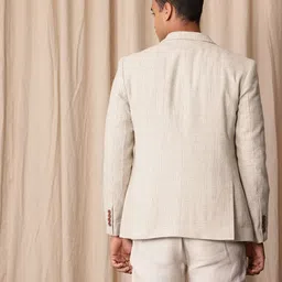 mr bowerbird Men Checkered Single Breasted Formal Blazer image 4