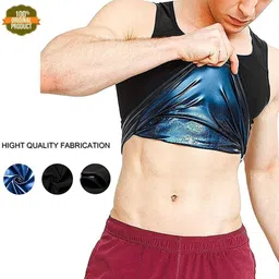 olsic Polymer Sweat Shaper Vest Workout for Weight Loss, Waist Body Slimming Trainer Women, Men Shapewear-picture-36
