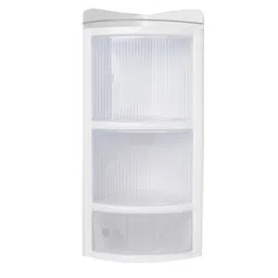 gracio Jumbo Delux With Door Bathroom Cabinet Corner Plastic Wall Shelf-picture-14