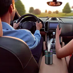 serplex Car Humidifier Diffuser 230ml Car Humidifier Diffuser with Dual Mist Modes LED Lights and USB Power Air Purifier image 3