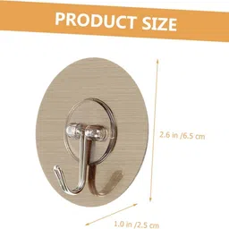 vavsu Adhesive Wall Hook for Coat, Hangers, Office,Kitchen Cooking Utensils Drill Free Hook 10 image 4