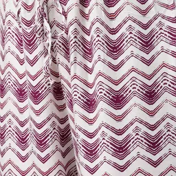 Biba Women Off-White & Magenta Printed Kurta with Palazzos image 3