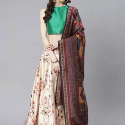 Kaizen TEXO FAB Printed Semi-Stitched Lehenga & Unstitched Blouse With Dupatta-picture-31