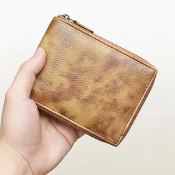 kymmo Men & Women Casual, Ethnic, Evening/Party, Formal, Travel, Trendy Tan Artificial Leather Wallet-picture-29