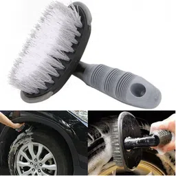 glitzn Car Tire & Wheel Brush Soft Rubber Wash Tool 2 Pcs 0 ml Wheel Tire Cleaner image 3