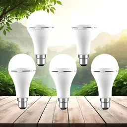clairbell Emergency 12W Inverter LED Bulb with 2000mAh Rechargeable Battery Pack of 5 X34 4 hrs Bulb Emergency Light-picture-34