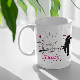 mm9e Gifts Happy Anniversary "Uncle & Aunty" Classic Stylish Coffee Best Gift For Husband Wife , Lovers , Valentine's day , Anniversary Gift Ceramic Coffee Mug image 5