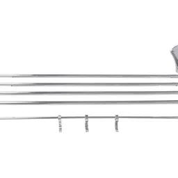 aquieen 24-Inch Towel Rack in Chrome Finish and Made of Heavy SS304 - Fluid 24 inch 5 Bar Towel Rod image 5