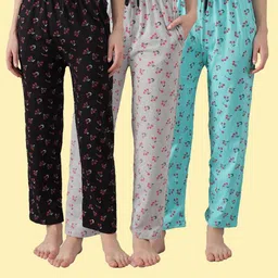fit n fame Pack of 3 Women Pyjama image 1