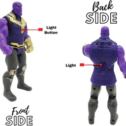 bsn Powerful Titan Supervillain Action Figure Toy (Purple & Gold Armor Design) image 5
