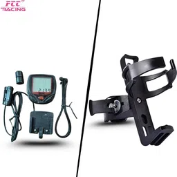 fcc racing Bicycle Adjustable Bottle Cage Holder and Bicycle Computer Combo Speed Tracker Wireless Cyclocomputer image 5