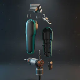 Frinzoo Compact Beard Trimmer with Fast Recharge and Long Runtime Trimmer 90 min Runtime 3 Length Settings image 3