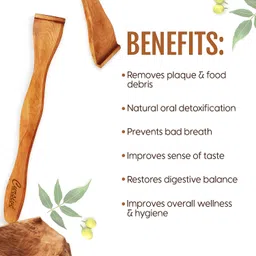 cursive Wood Tongue Cleaner image 4