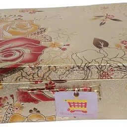 ultimatefashionista Combo pack of 2 pcs Of Plain 6 Rod Bangle Box,churi box,vanity box (silver rose) vanity box,bangle box Vanity Box image 3