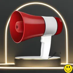 clairbell Handheld Megaphone with Siren, Microphone & Rechargeable for Outdoor EventsB246 Megaphone Portable Megaphone Siren Loudspeaker Function &Long Battery BackupI246 Outdoor PA System-picture-12