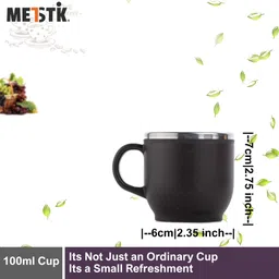 metstik Pack of 6 Plastic Small Tea / Coffee Cup set image 4