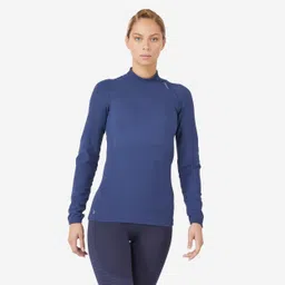 kalenji Run 500 Slim Women's Seamless Long-Sleeved Running T-shirt - blue-picture-15