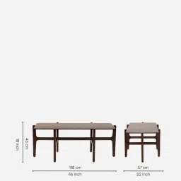 durian Payton Coffee Table Coffee Table In Brown Finish image 2