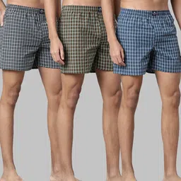 metronaut Pack of 3 Checkered Men Boxer-picture-17