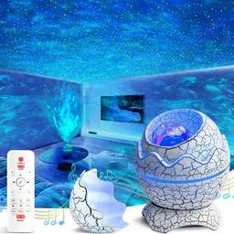 Dinosaur Egg Galaxy Star Projector Starry Light with Wireless Music Player Night Lamp-image-5