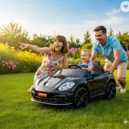 mekashi Kids Electric Car with Remote Control, Bluetooth Music, LED Lights, 12V Car Battery Operated Ride On image 4