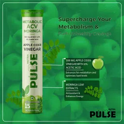 nutrapulse Apple Cider Vinegar Moringa Effervescent Tablet,ACV Moringa To Control Cravings image 2