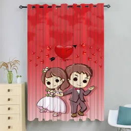 newturn 155 cm (5 ft) Window Polyester Room Darkening Curtain Single Curtain-picture-14