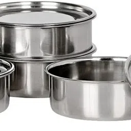 ideal prime Leak Proof Stainless Steel insulated 4 Container Lunch box for Office Travel 4 Containers Lunch Box image 4