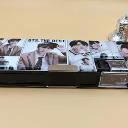 paper bear Calculator Geometry Pencil Box Magnetic Art Plastic Pencil Box image 5