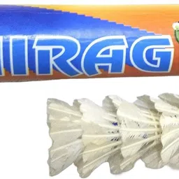 chirag Badminton Feather Shuttle - White-picture-19