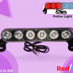 four brothers co. HJG RED BLUE LIGHT License Plate Light Car, Motorbike, Truck, Van LED (9 V, 10 W)-picture-32
