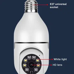 Cxoen Smart Light Bulb Camera Wifi 360 Spy Cctv 1080p Ip Hidden Lamp Cameras Security Camera image 3