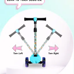 miss & chief Bolt - 3 Wheel Scooter for Kids, Lightweight|Foldable & Adjustable Height image 4