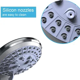 prestige Hand Shower, Rain Shower with 5-Function Hand Shower, Shower Head with 1.5 Tube Handheld image 2