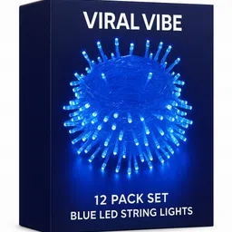 viralvibe 40 LEDs 15 m Blue Flickering String Rice Lights-picture-10