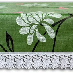 h k traders Polyester 4 Seater Printed Table Cover image 2