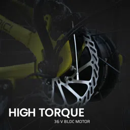 motovolt KIVO Lite Neon Electric Bicycle with Extended Carrier 26 inches Single Speed Lithium-ion (Li-ion) Electric Cycle image 5