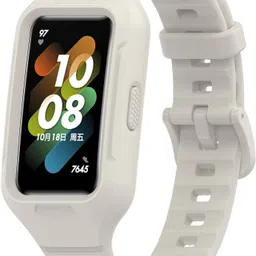 Epaal Full Case Rugged Strap for Honor Band 6 / Huawei Band 7 / Huawei Band 6 - Integrated TPU Smart Watch Strap image 3