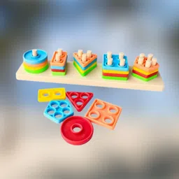 golden rose Geometric Shape Sorter Puzzle Toy Shape Matching Blocks Color LC03.1482 Geo-picture-32