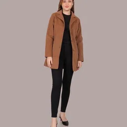 Velvet Solid Coat For Women-image-16