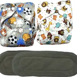 sainwa Printed Reuse Napy Reusable Diaper Cloth Diaper Baby Pants For Baby (0-3Y)SN1-picture-20