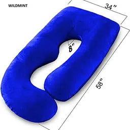 ozly ultra soft j shaped pillow Polyester Fibre, Microfibre Solid Pregnancy Pillow Pack of 1 image 3