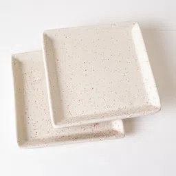 kala kriti Off-White Ceramic Serving Platter (L x W – 11 x 11 cm) Sushi, Snack & Starter Tray image 5